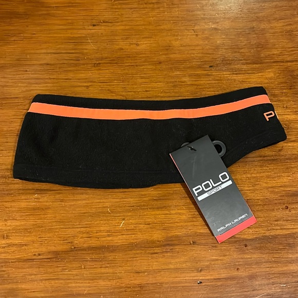Polo Ralph Lauren winter Running Headband band black fleece Earband Men’s L/XL - Picture 5 of 15